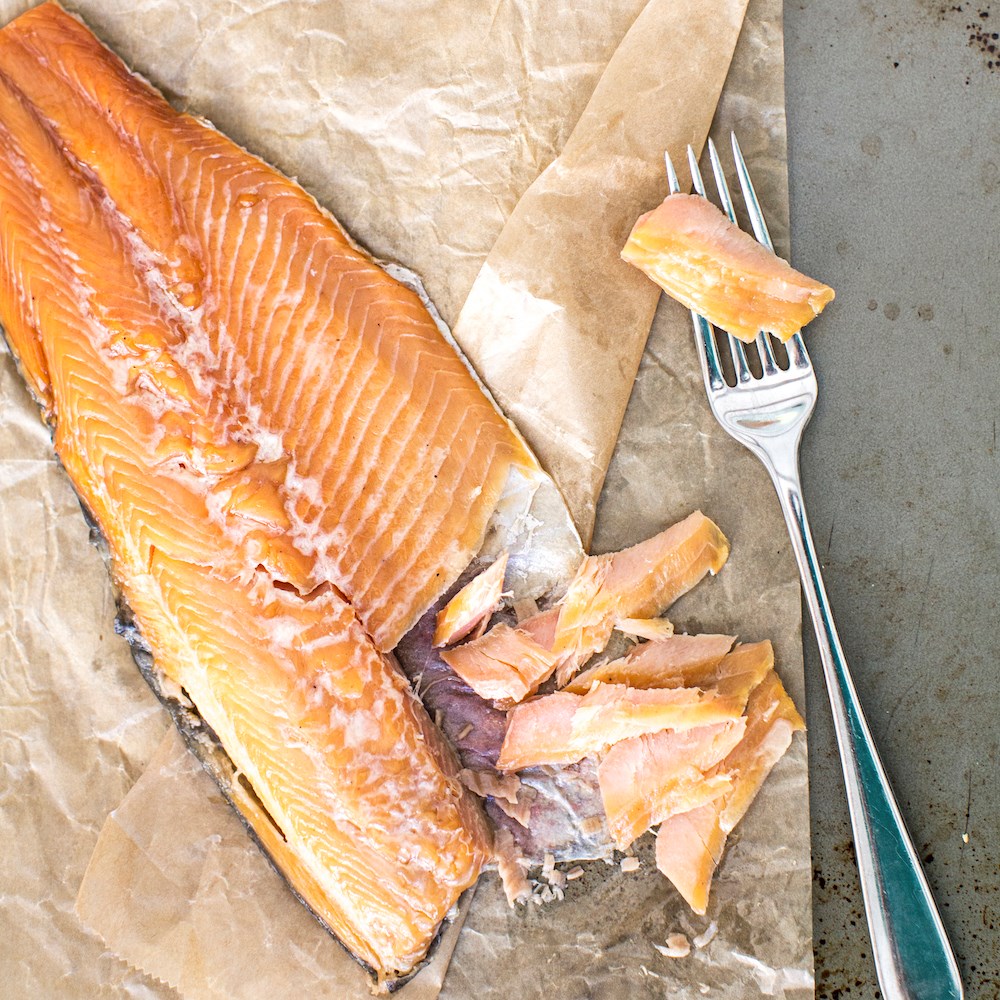 Picture of pecan smoked trout